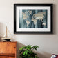 Navy World Map Premium Framed Print - Ready to Hang