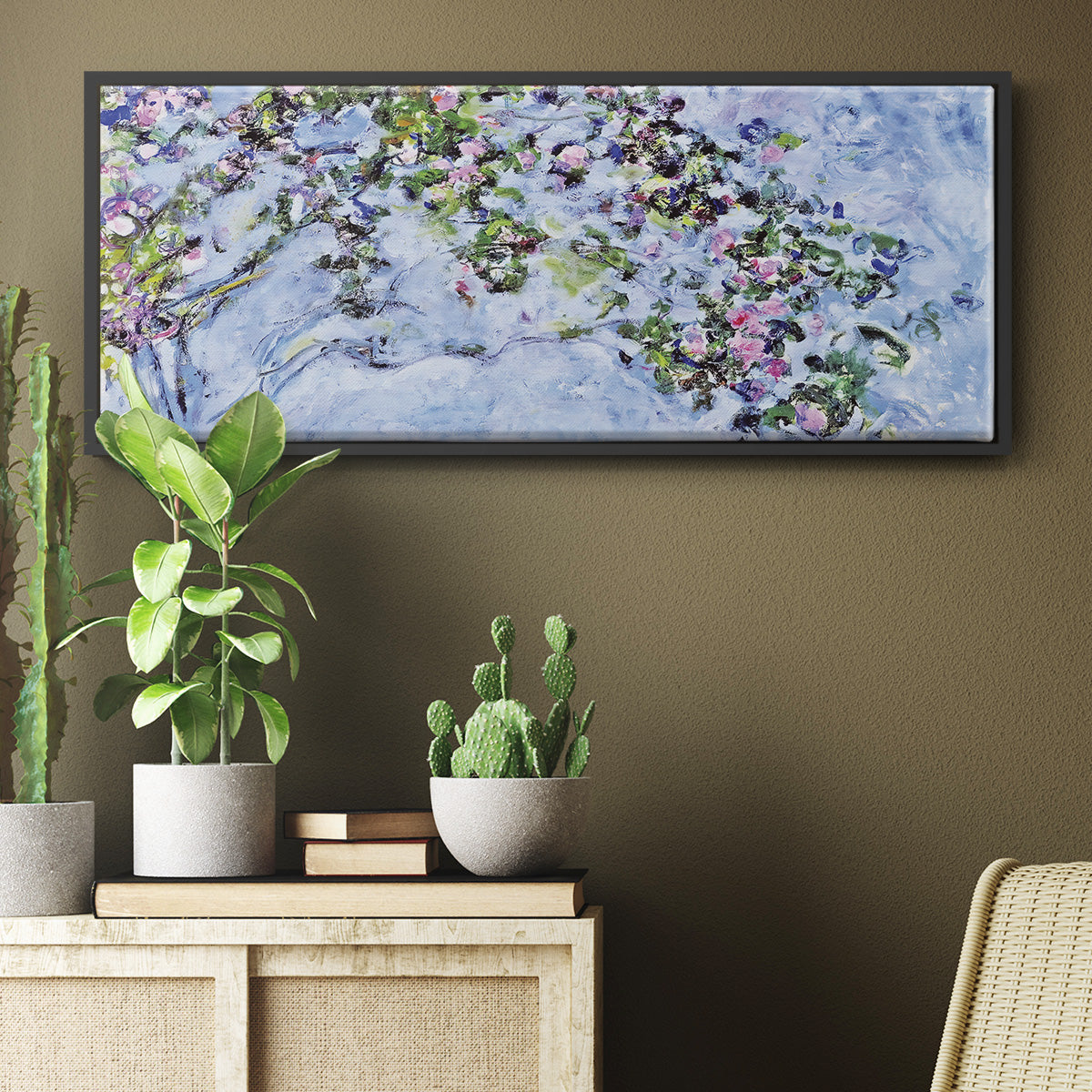 The Rose Bush, 1925 - Floater Framed Canvas Print