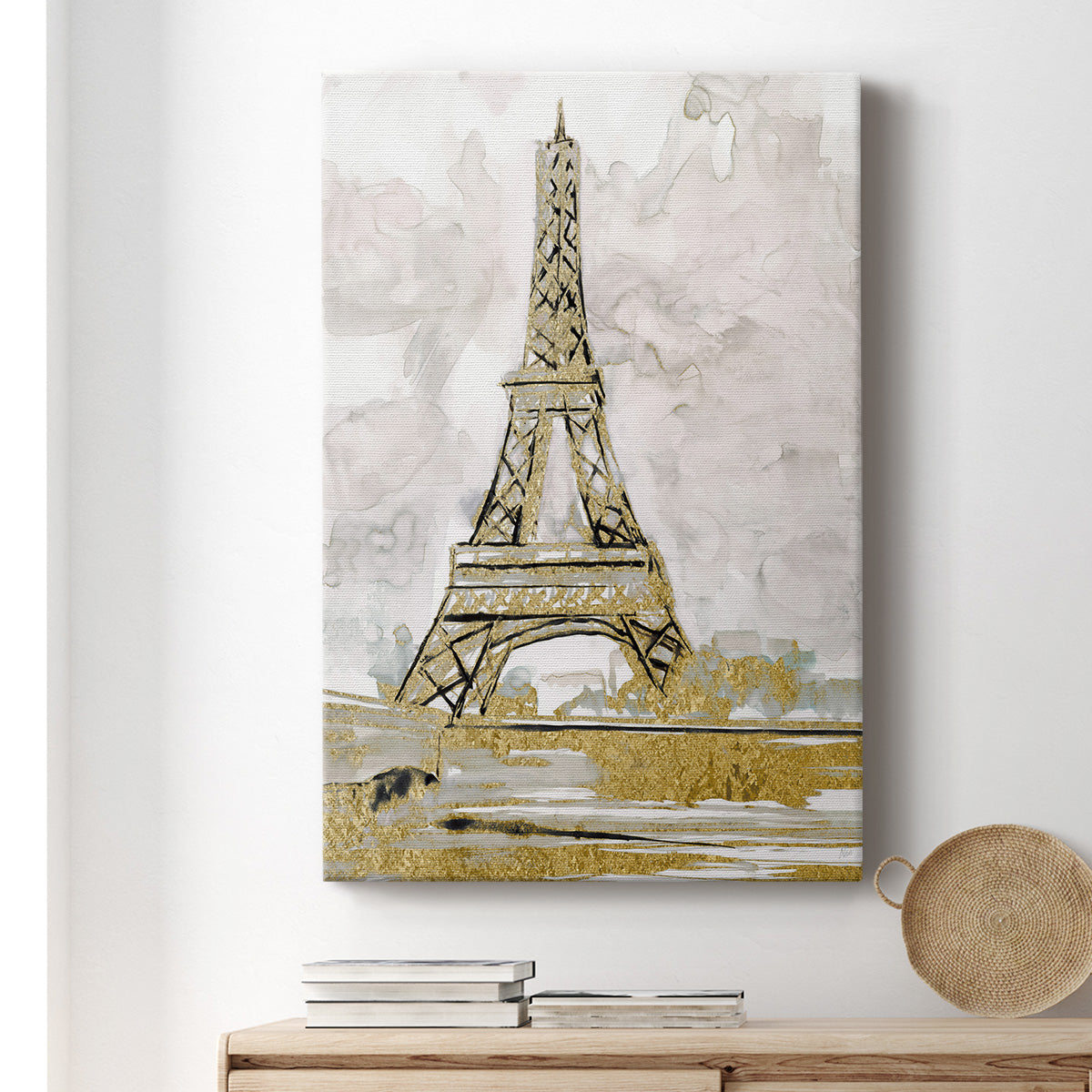 Eiffel Tower Glitz - Canvas Art Print