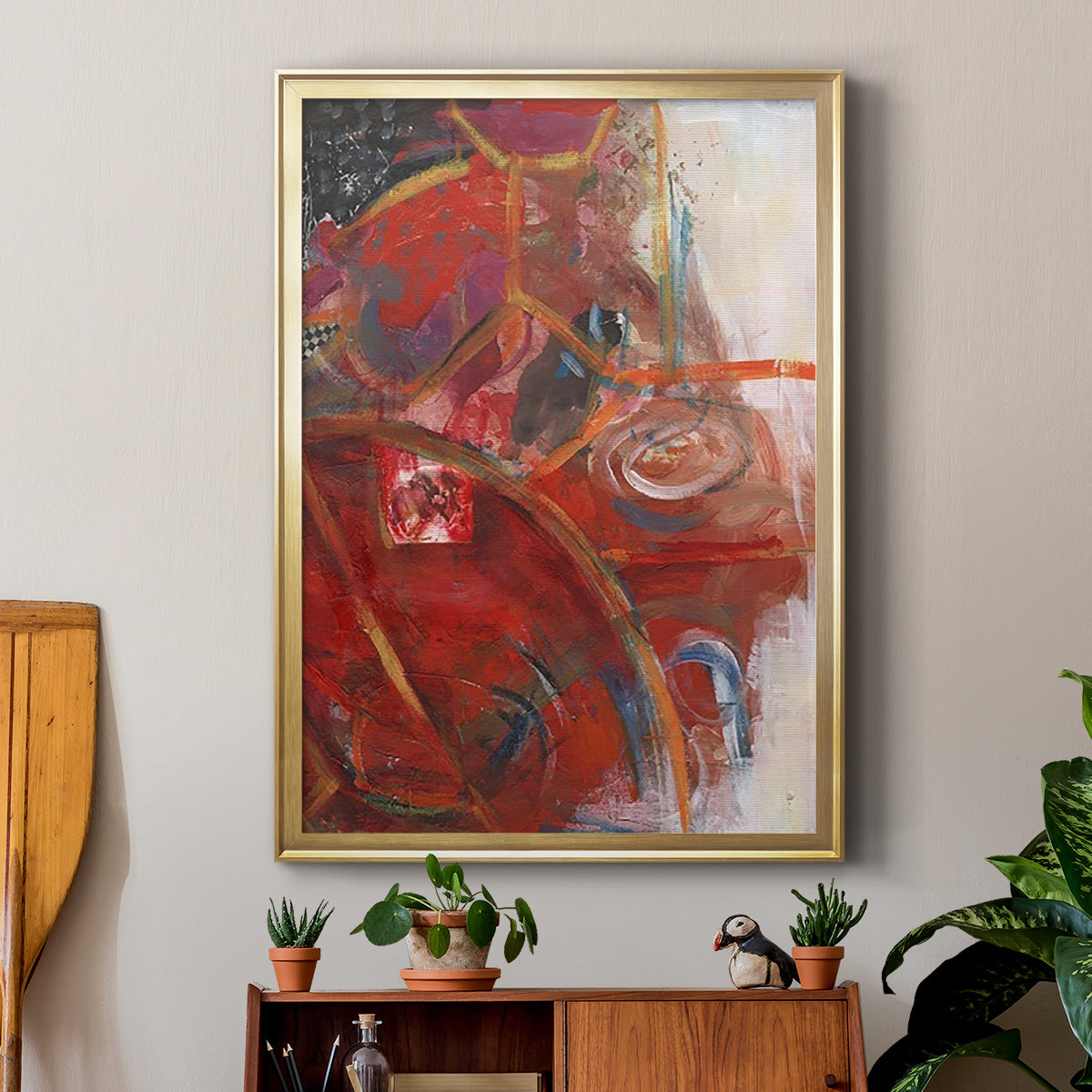 City Life I - Modern Framed Canvas Print