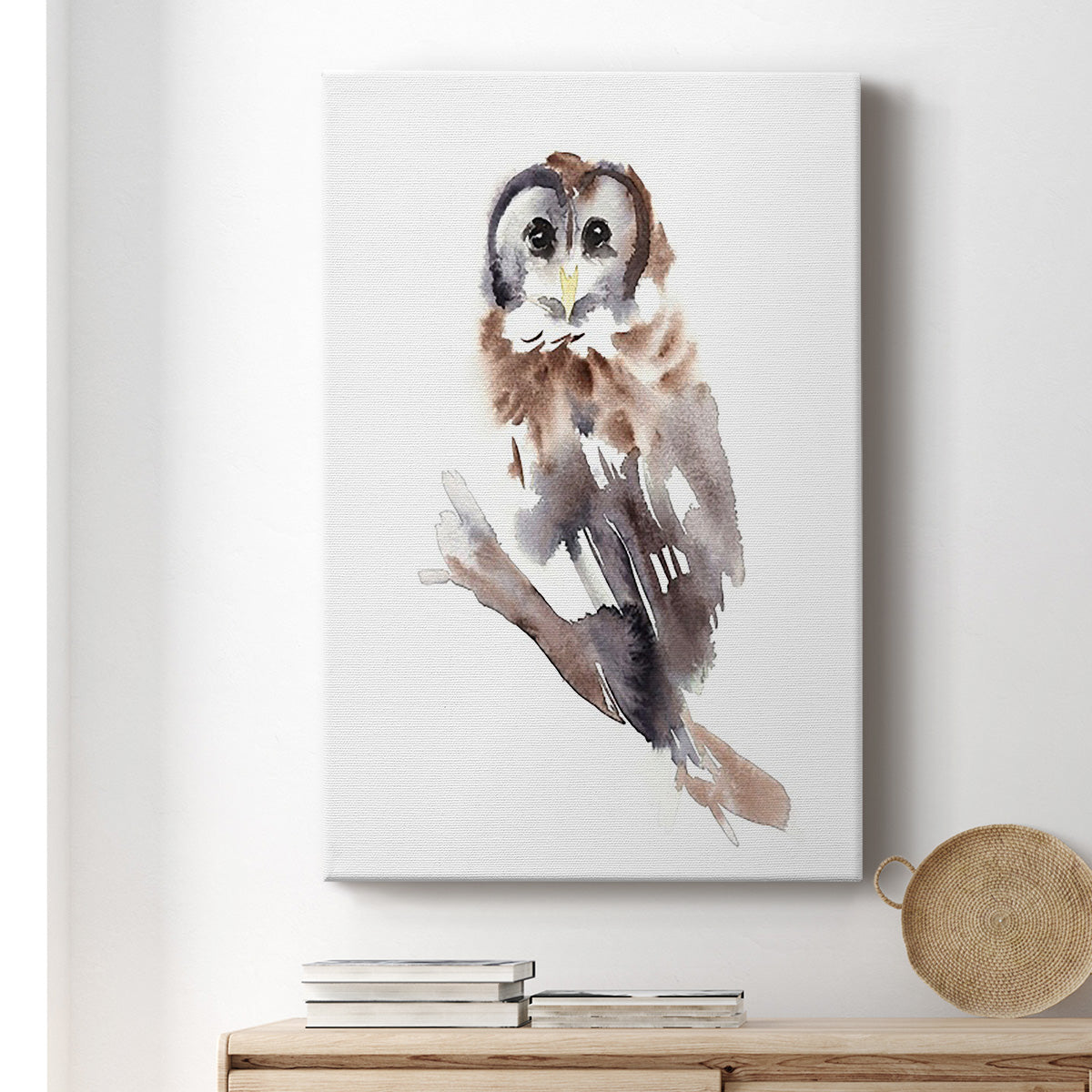 Barred Owl Impressions II Premium Gallery Wrapped Canvas - Ready to Hang