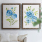 Blue Morning Bouquet I - Premium Framed Canvas 2 Piece Set - Ready to Hang