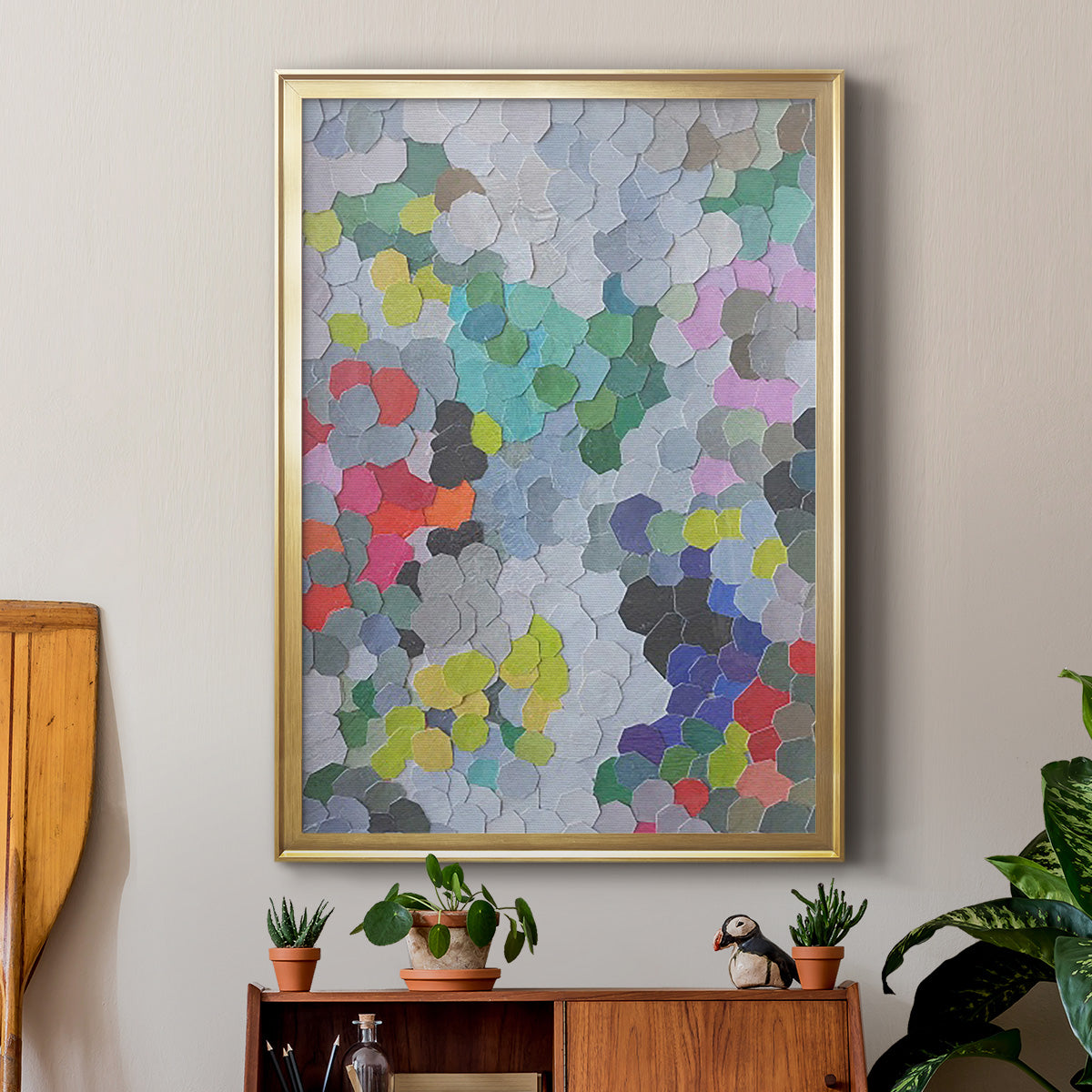 Buckingham Gardens - Modern Framed Canvas Print
