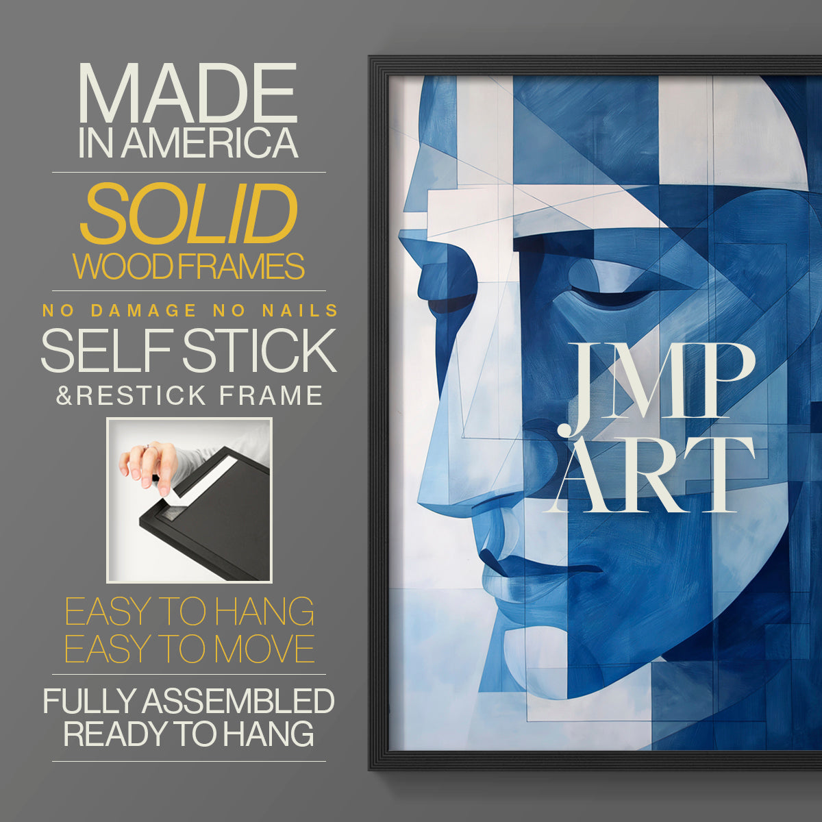 Abstract Series XXVIII - Restickable Framed Art Set