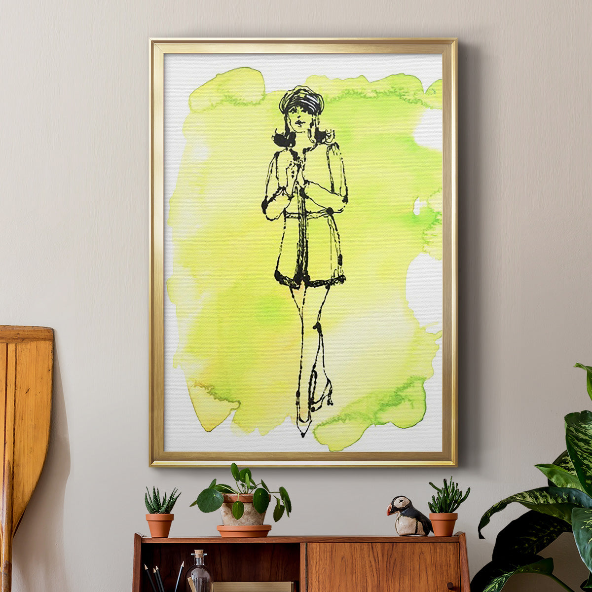 60's Fab I - Modern Framed Canvas Print