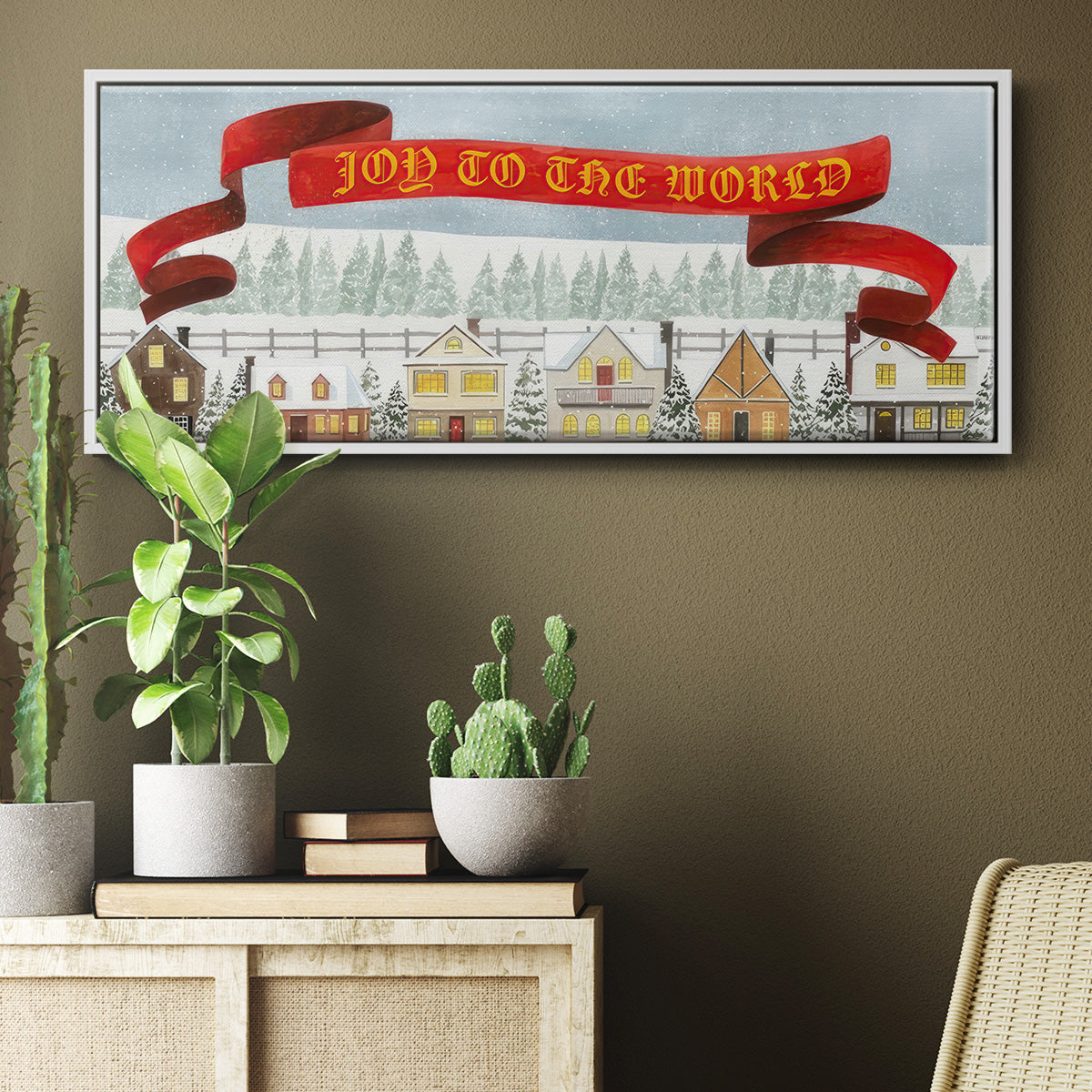 Christmas Angel Collection D - Floater Framed Canvas Print
