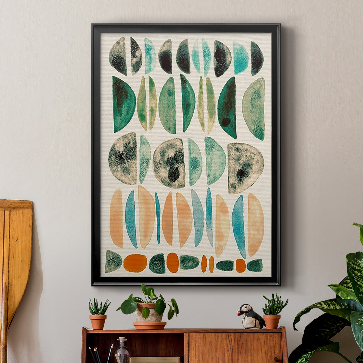 Semi Stack I - Modern Framed Canvas Print