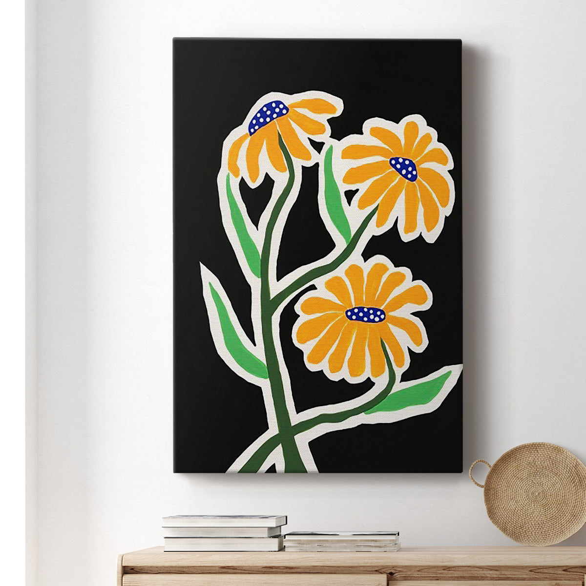 Pop Flowers I - Canvas Art Print