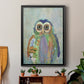 Fantastic Florals Owl - Modern Framed Canvas Print