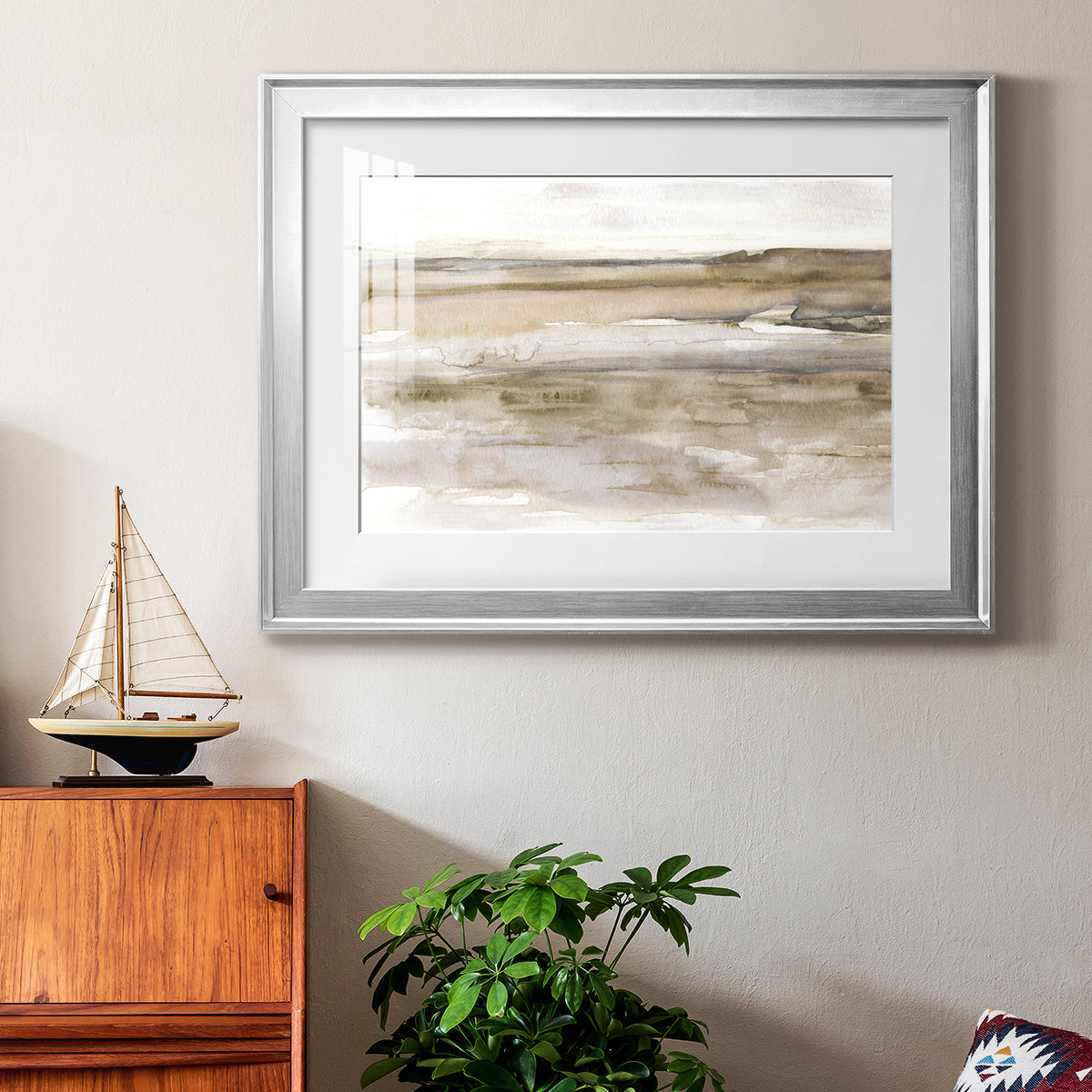 Sunset Bay - Modern Framed Art Print