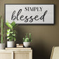 Simply - Floater Framed Canvas Print