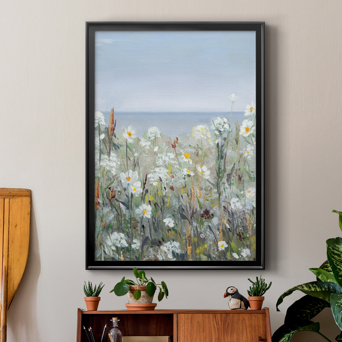 Wild Sea Breeze I - Modern Framed Canvas Print