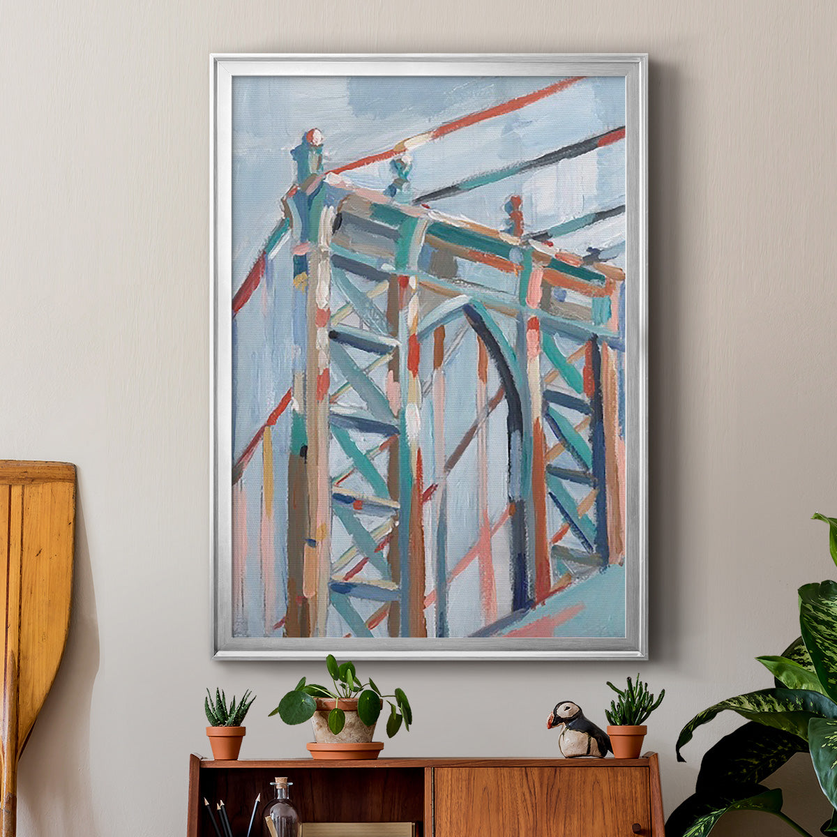 Big City Colors II - Modern Framed Canvas Print