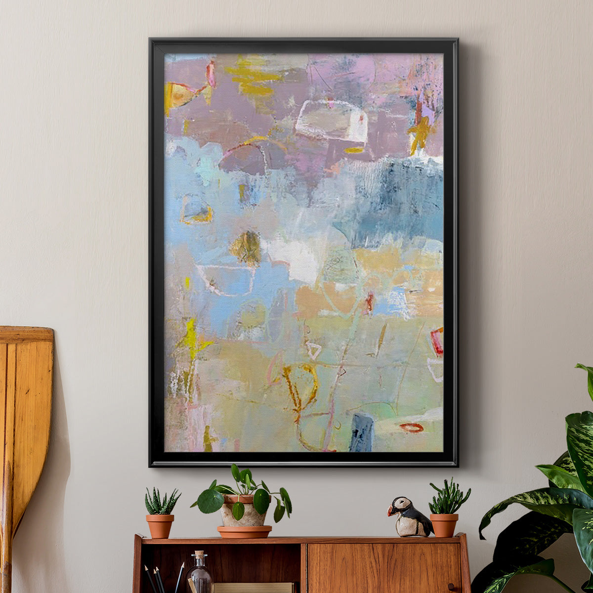 Whilst I - Modern Framed Canvas Print