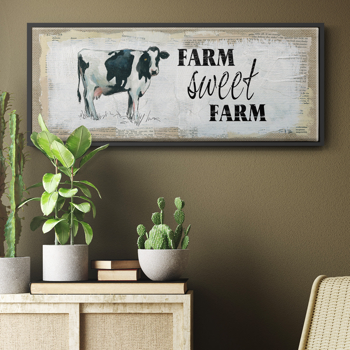 Farm Sweet Farm II - Floater Framed Canvas Print
