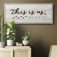 This is Us and the Dog - Floater Framed Canvas Print