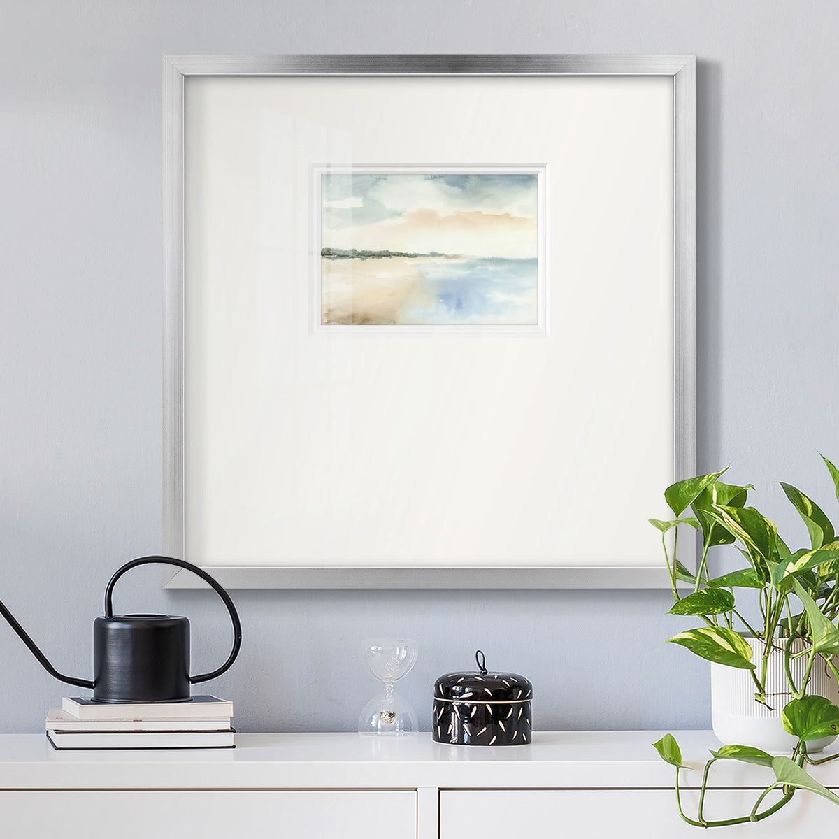 Simple Sea Premium Framed Print Double Matboard