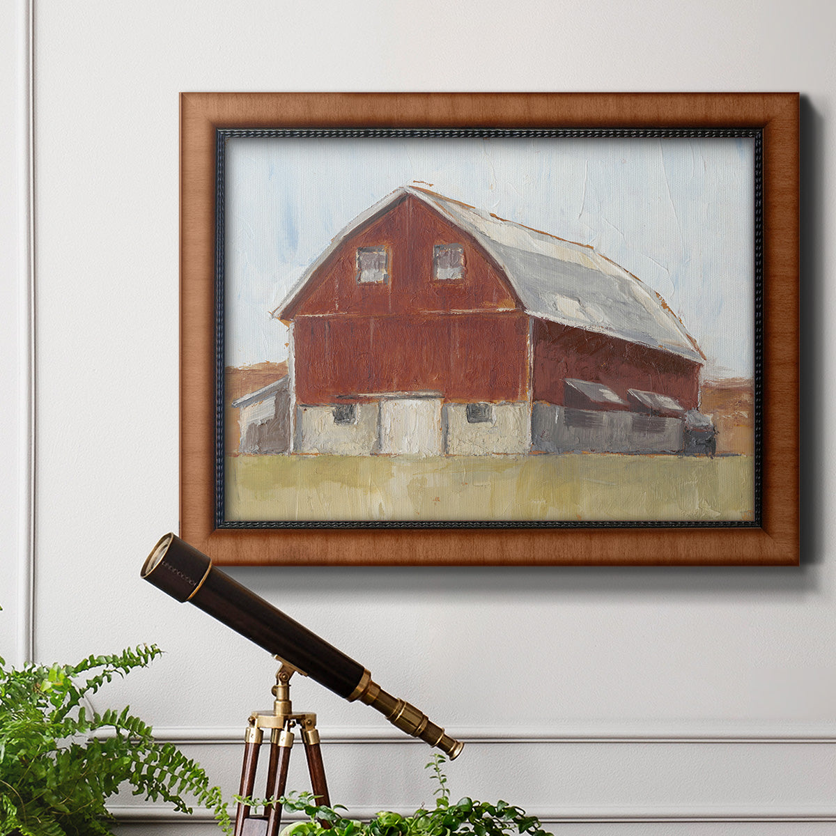 Rustic Red Barn II Premium Framed Canvas- Ready to Hang