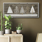 Wooded White Christmas Collection D - Floater Framed Canvas Print