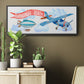 Dream Big Airplane - Floater Framed Canvas Print