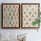 Vintage Blockprint I - Premium Framed Canvas 2 Piece Set - Ready to Hang