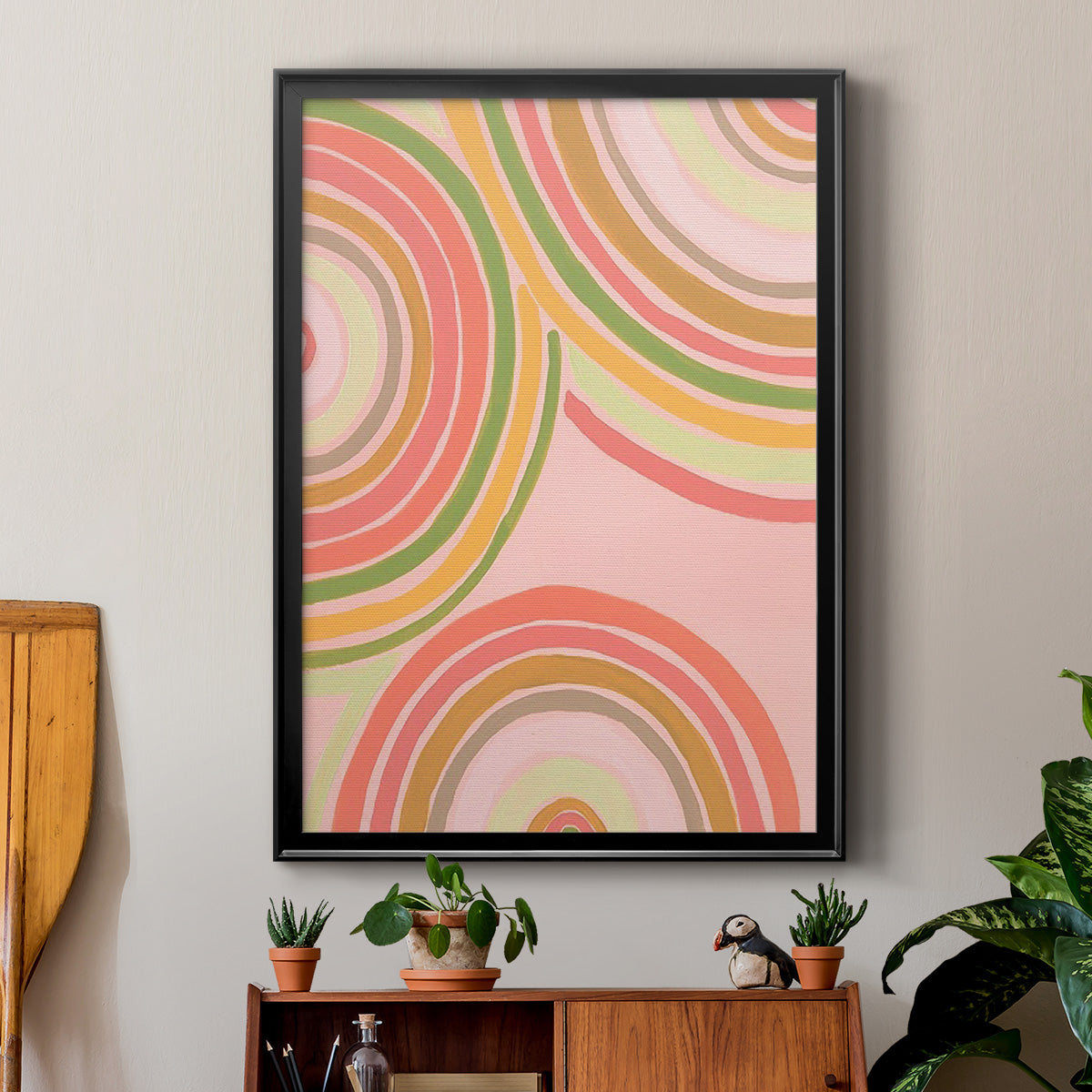 Abstract Rainbow I - Modern Framed Canvas Print