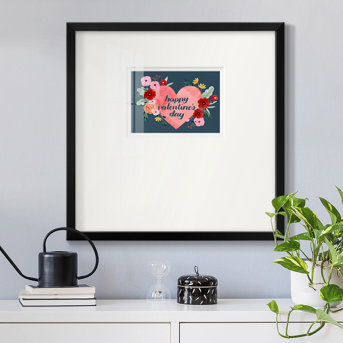 Sweet Hearts Collection A Premium Framed Print Double Matboard