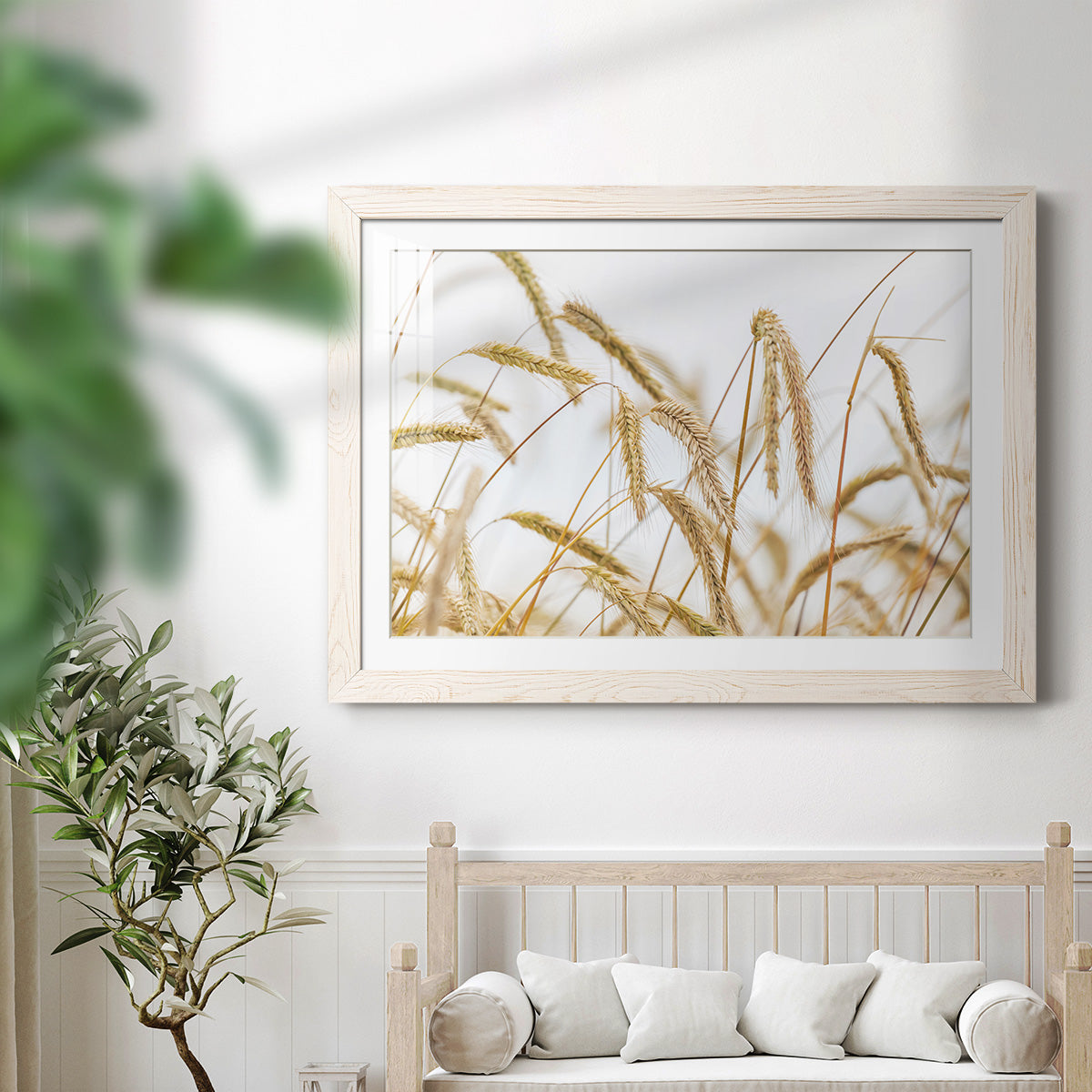 Wheat - Barnwood Framed Art Print