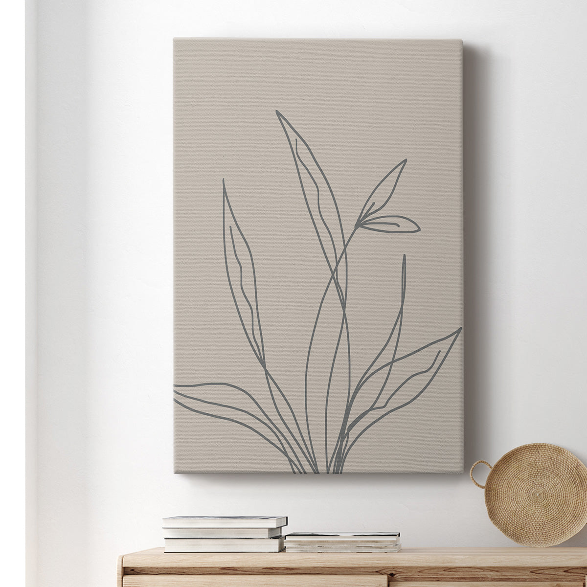 Neutral Lines II Premium Gallery Wrapped Canvas - Ready to Hang