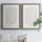 Letter to a Lover I - Premium Framed Canvas 2 Piece Set - Ready to Hang