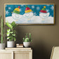 Merry Snowmen - Floater Framed Canvas Print