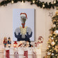 Ostrich, Carol Singing - Gallery Wrapped Canvas