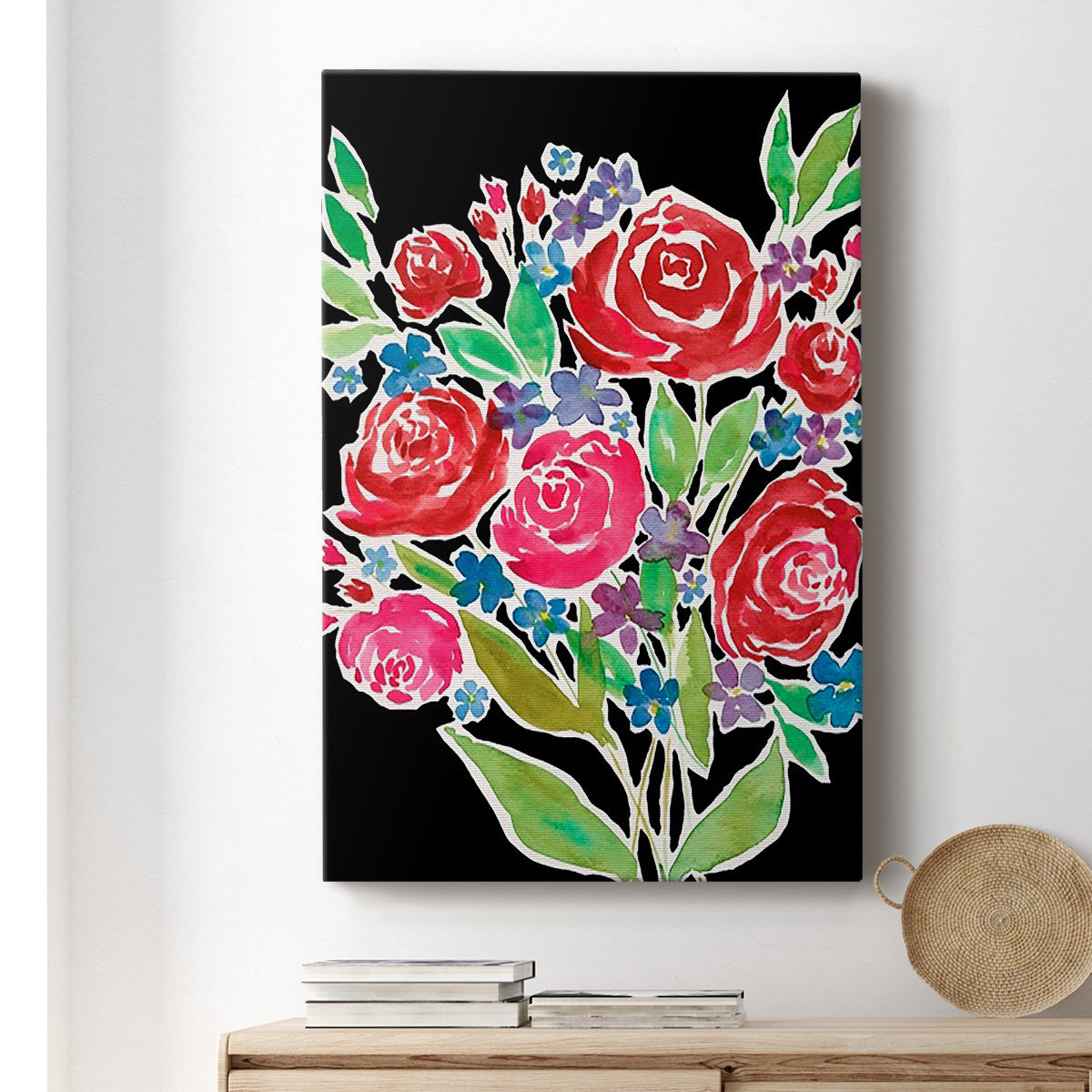 Floral Choir Bouquet - Canvas Art Print