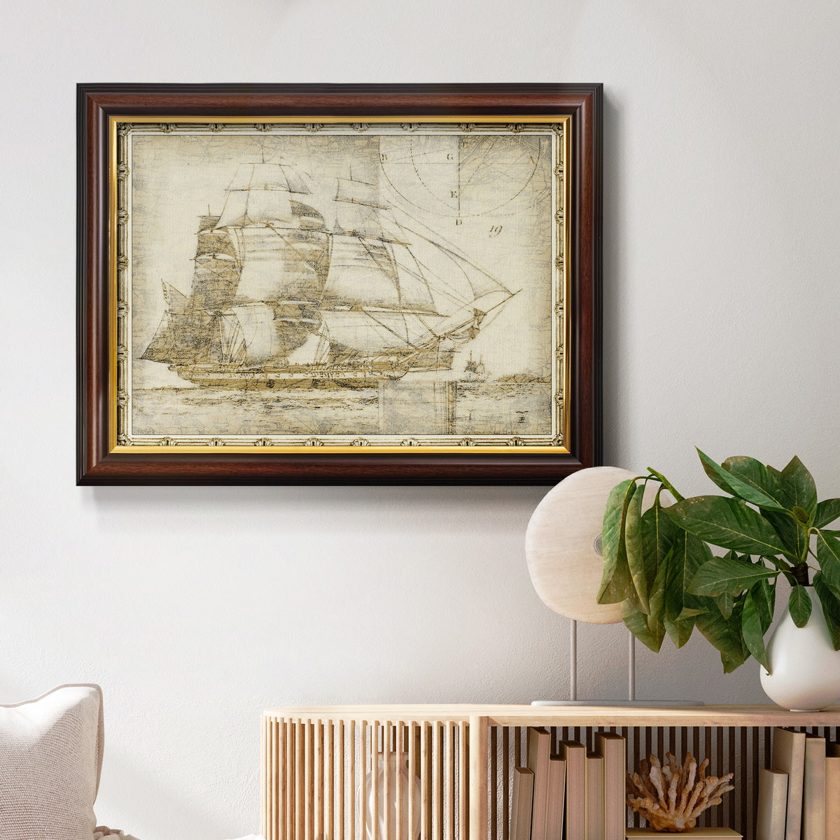 Ghost Ship I Premium Framed Canvas- Ready to Hang