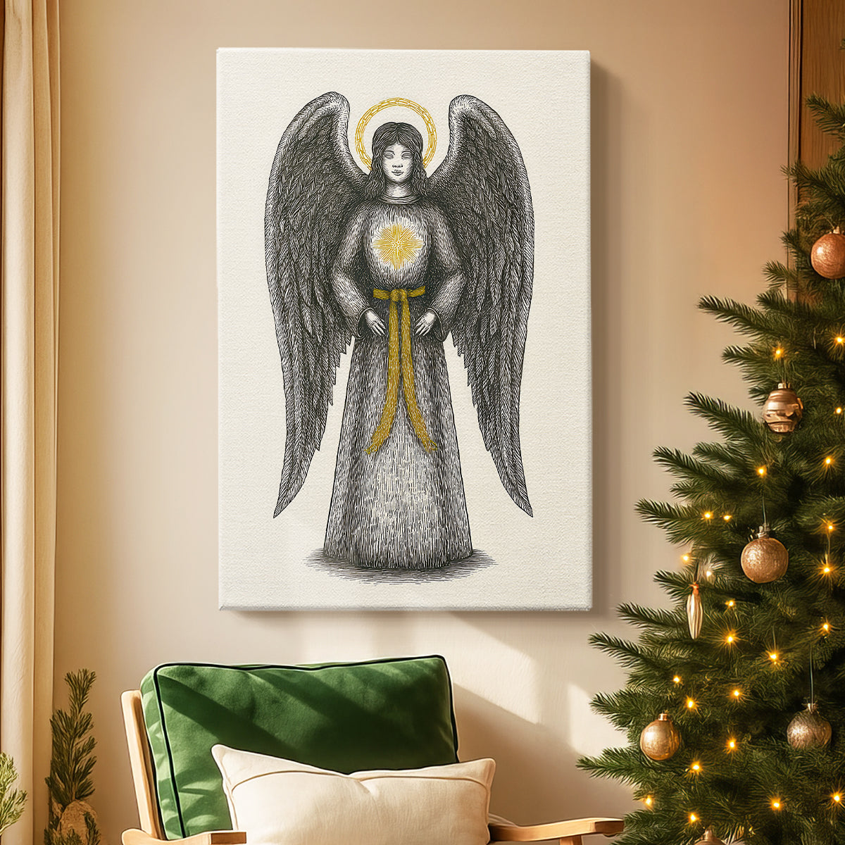 Frostlit Midwinter at Midnight - Canvas Art Print