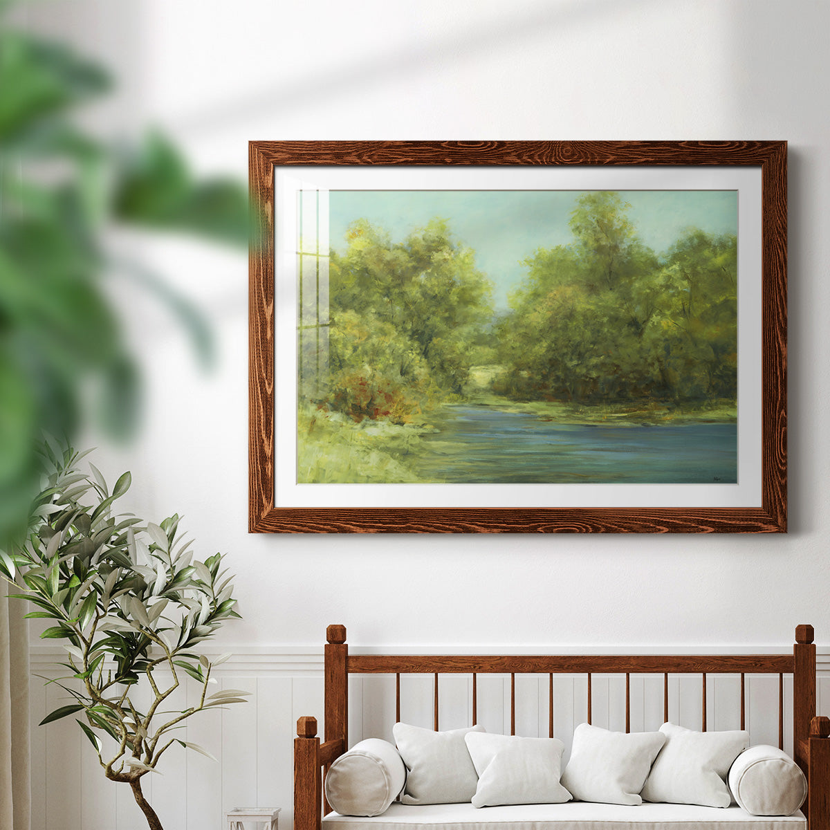 Country Views III-Premium Framed Print - Ready to Hang