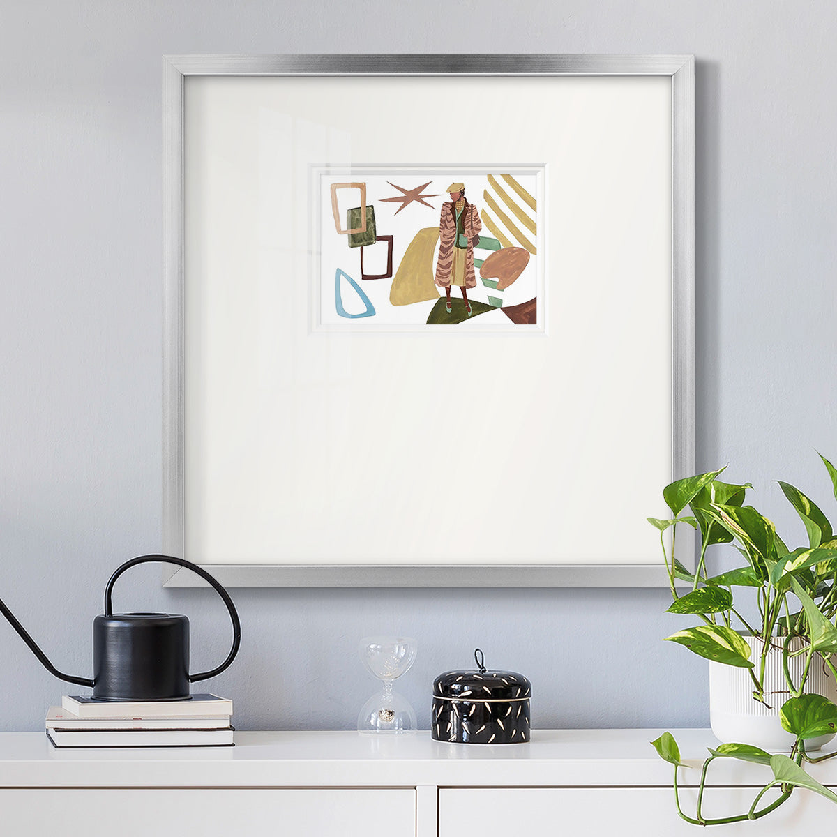 Vintage Vibes I Premium Framed Print Double Matboard