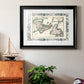 Bordered Map of Canada - Modern Framed Art Print