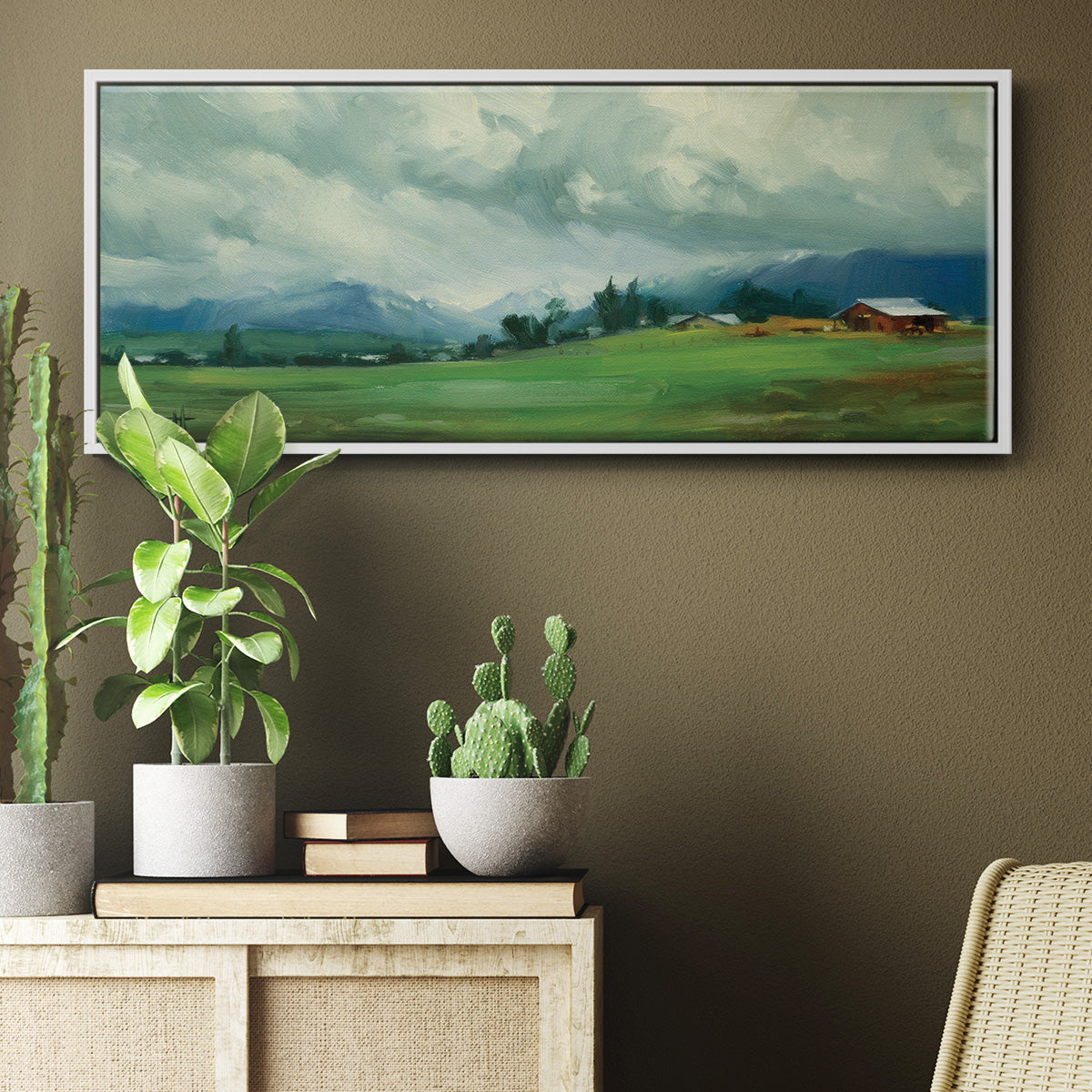 Wallowa Valley - Floater Framed Canvas Print