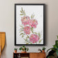 Watercolor Blooms I - Modern Framed Canvas Print