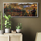 Monet Painting in His Garden in Argenteuil - Floater Framed Canvas Print