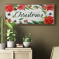 Christmas Flora Wreath Collection D - Floater Framed Canvas Print