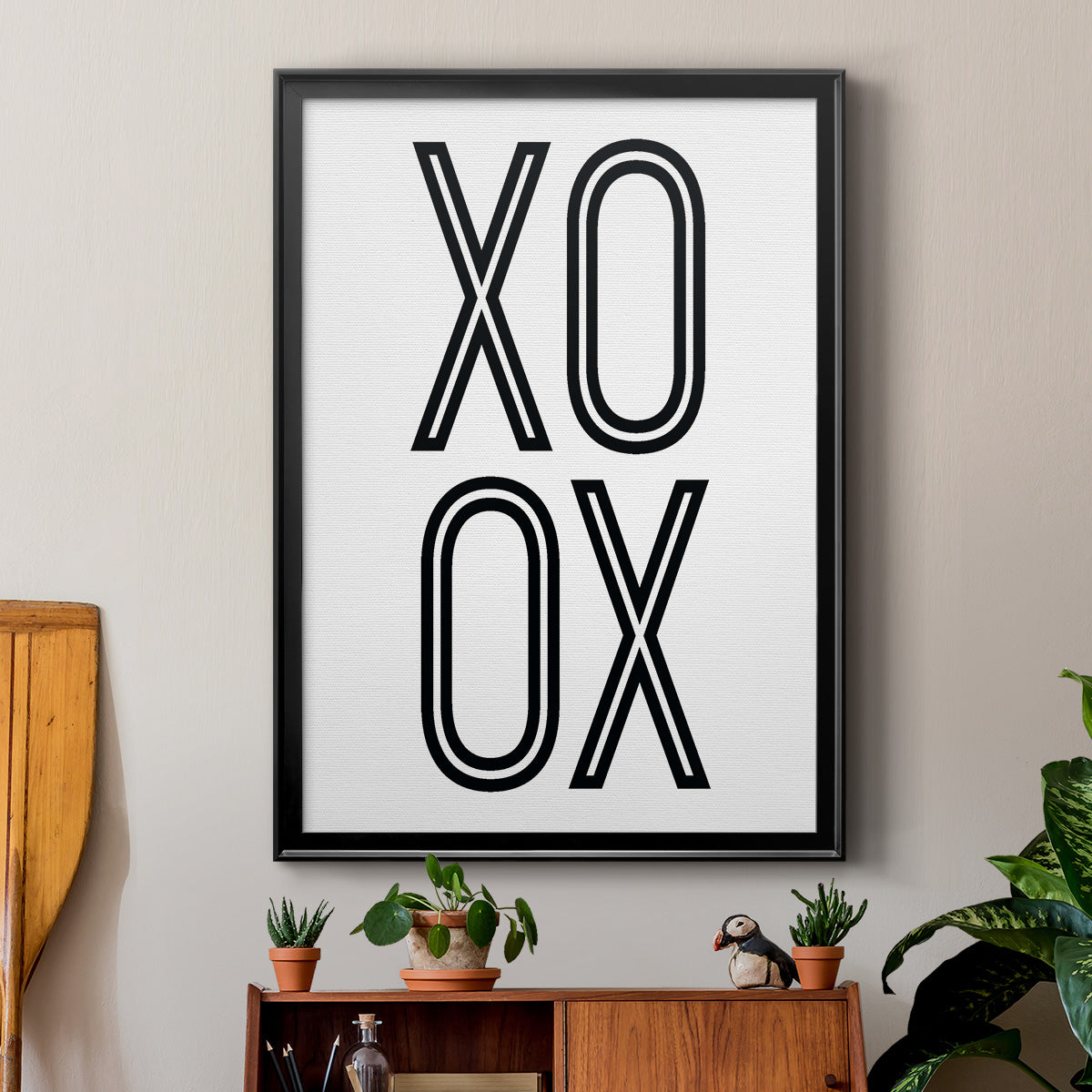 Bold Love I - Modern Framed Canvas Print