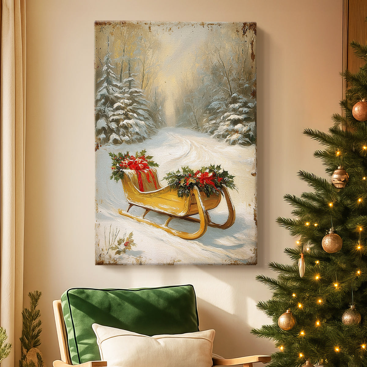 Gilded Night at Midnight - Canvas Art Print