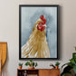 Chicken Portrait II - Modern Framed Canvas Print