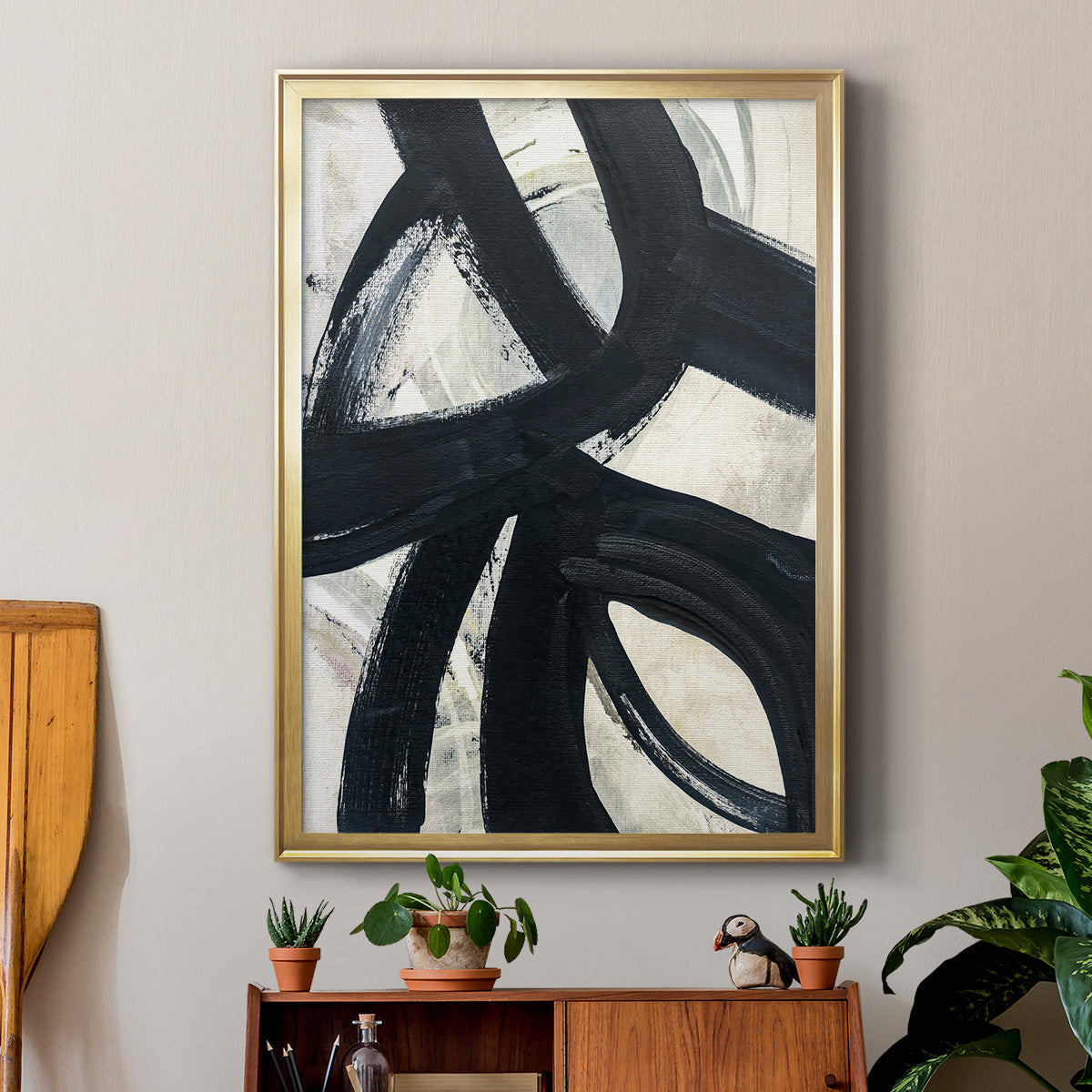 A Day in Brooklyn - Modern Framed Canvas Print