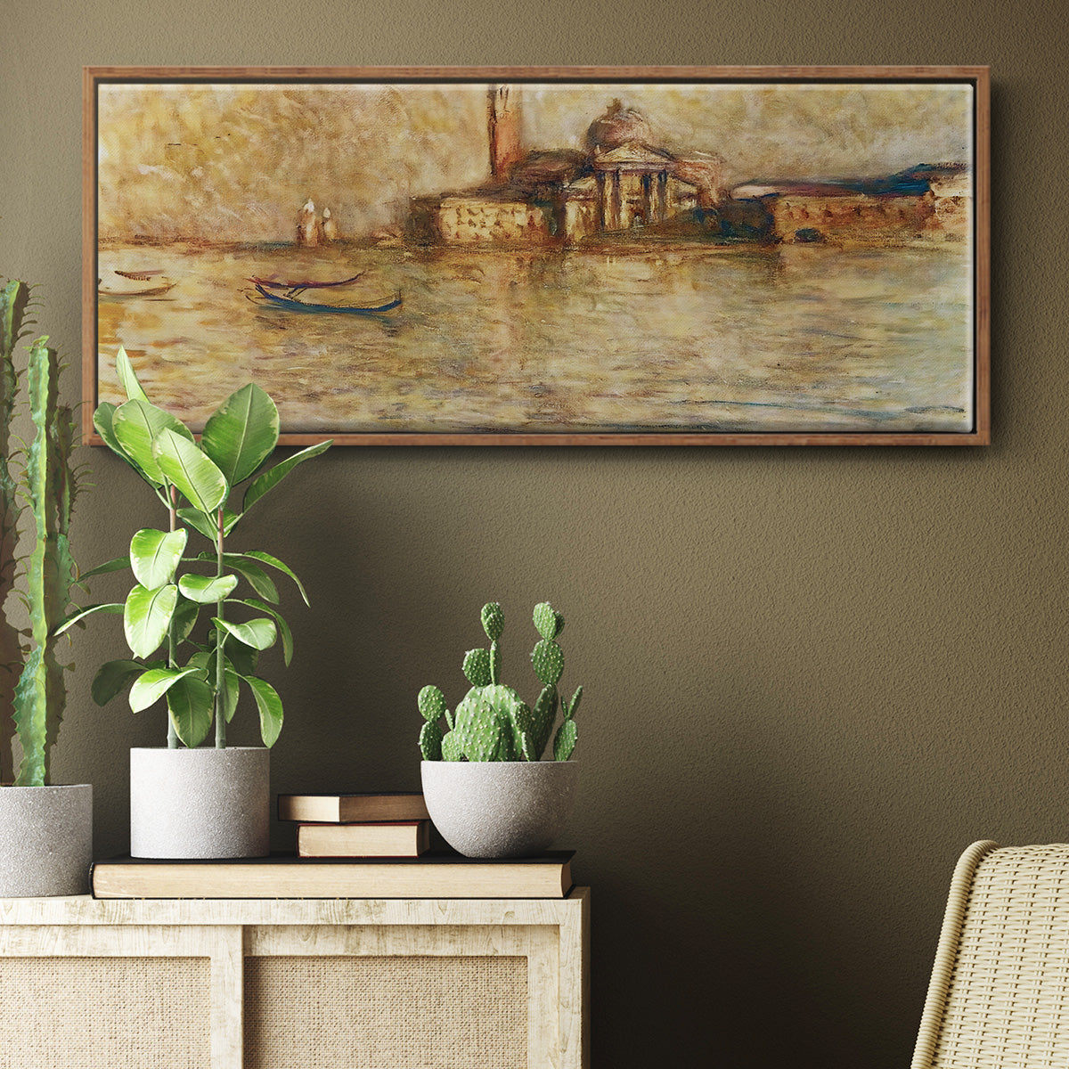 Venice, San Giorgio Maggiore, 1908 - Floater Framed Canvas Print