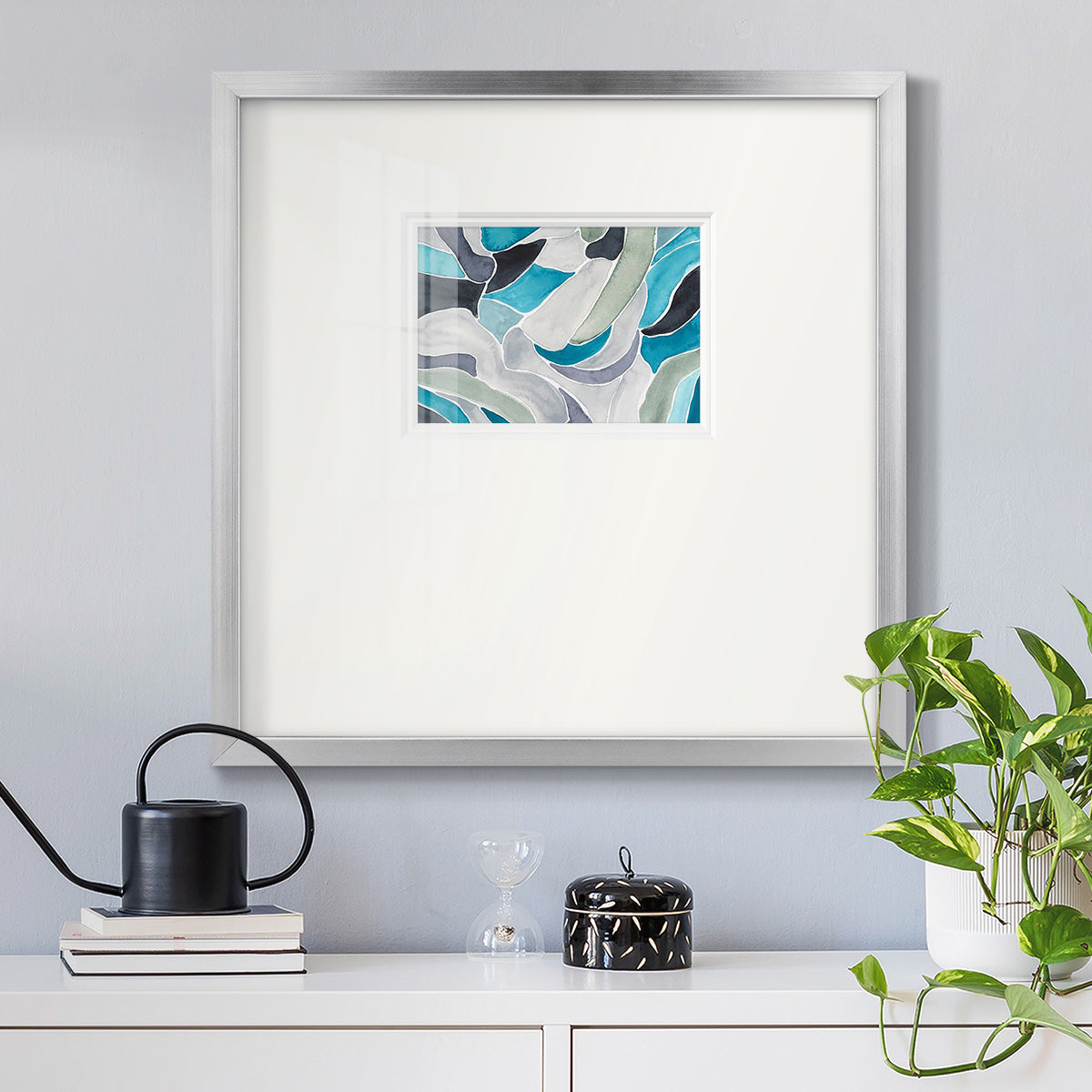 Subtle Billows I Premium Framed Print Double Matboard