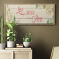 Love Grows Here - Floater Framed Canvas Print