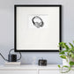 Headphones Sketch Premium Framed Print Double Matboard